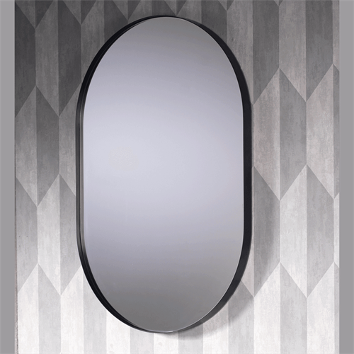 Valentina Black Frame Mirror - 600 x 900mm